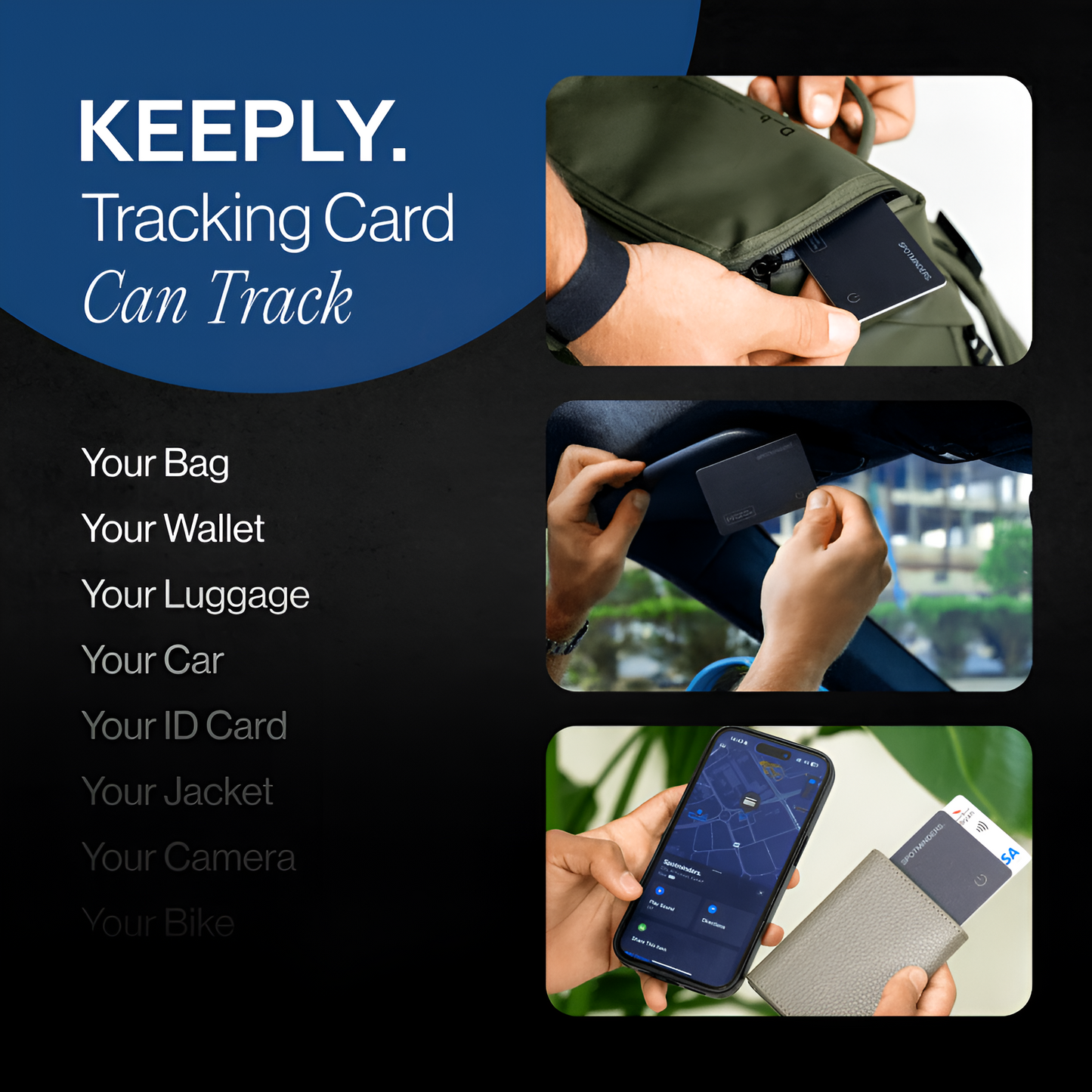 KEEPLY. Tracking Card