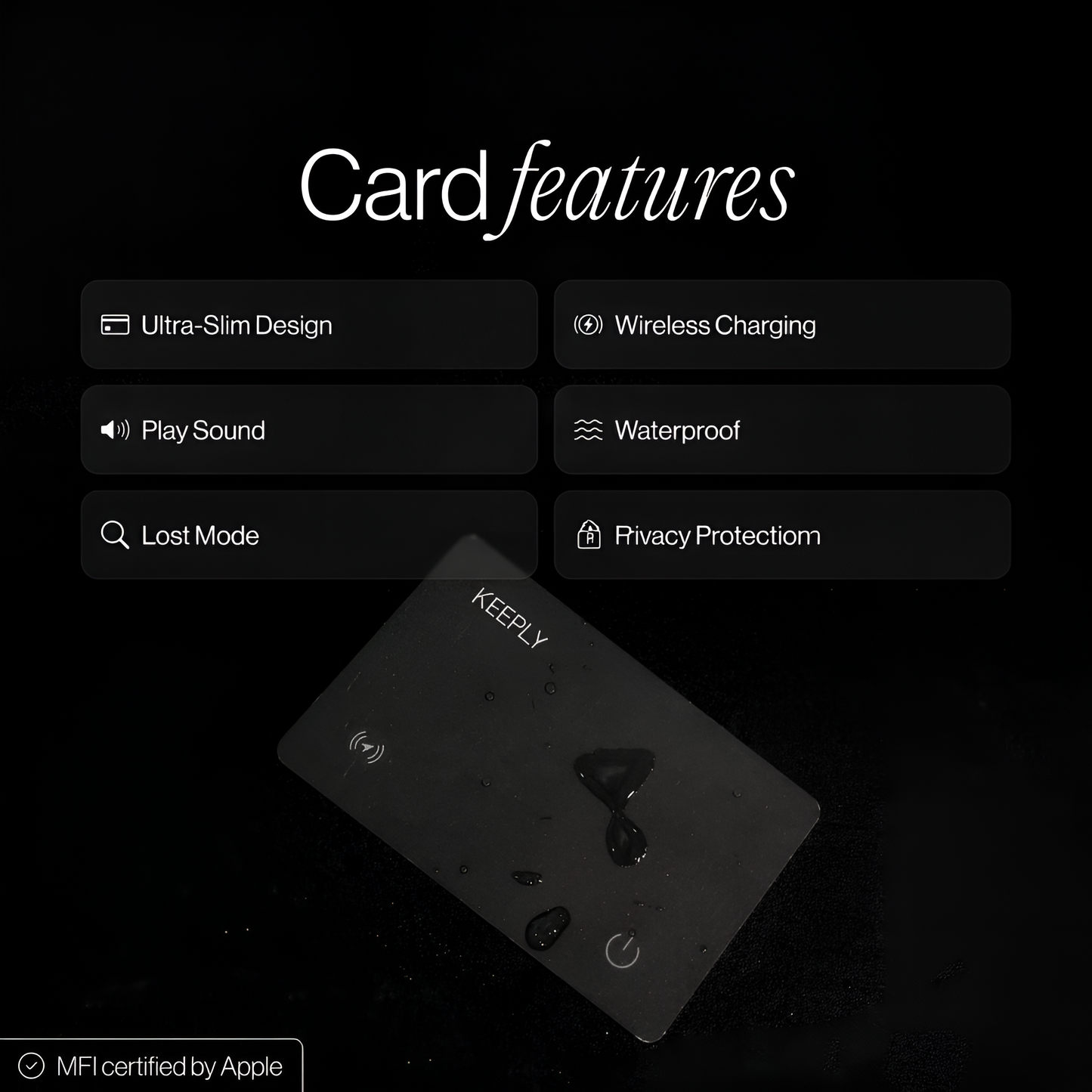KEEPLY. Tracking Card